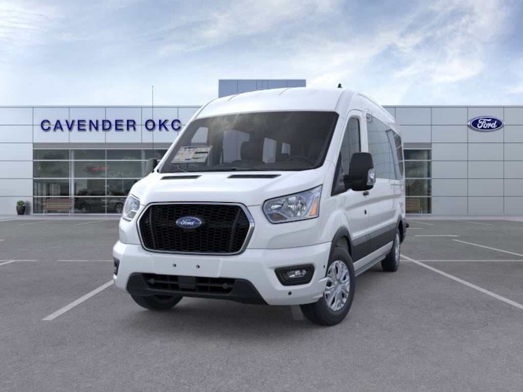 New 2025 Ford Transit Commercial Passenger Van XLT Wagon Medium Roof Van