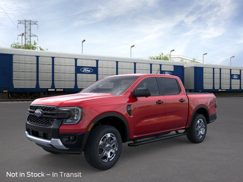 Ruby Red MET Tntd Clearco 2026 Ford Ranger XLT SuperCrew 4WD Pickup Truck Four-Wheel Drive Automatic