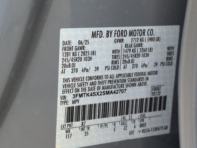 new 2025 Ford Mustang Mach-E car, priced at $57,998