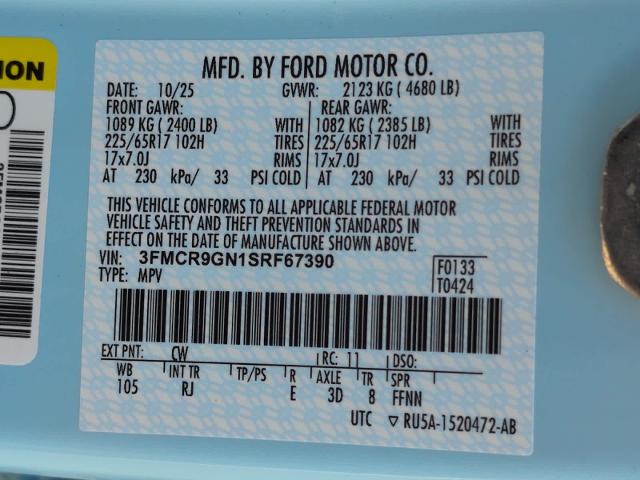 new 2025 Ford Bronco Sport car, priced at $38,850