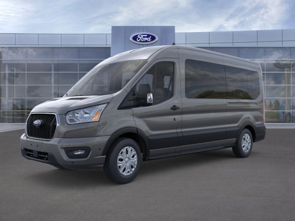 New 2025 Ford Transit Commercial Passenger Van XLT Wagon Medium Roof Van