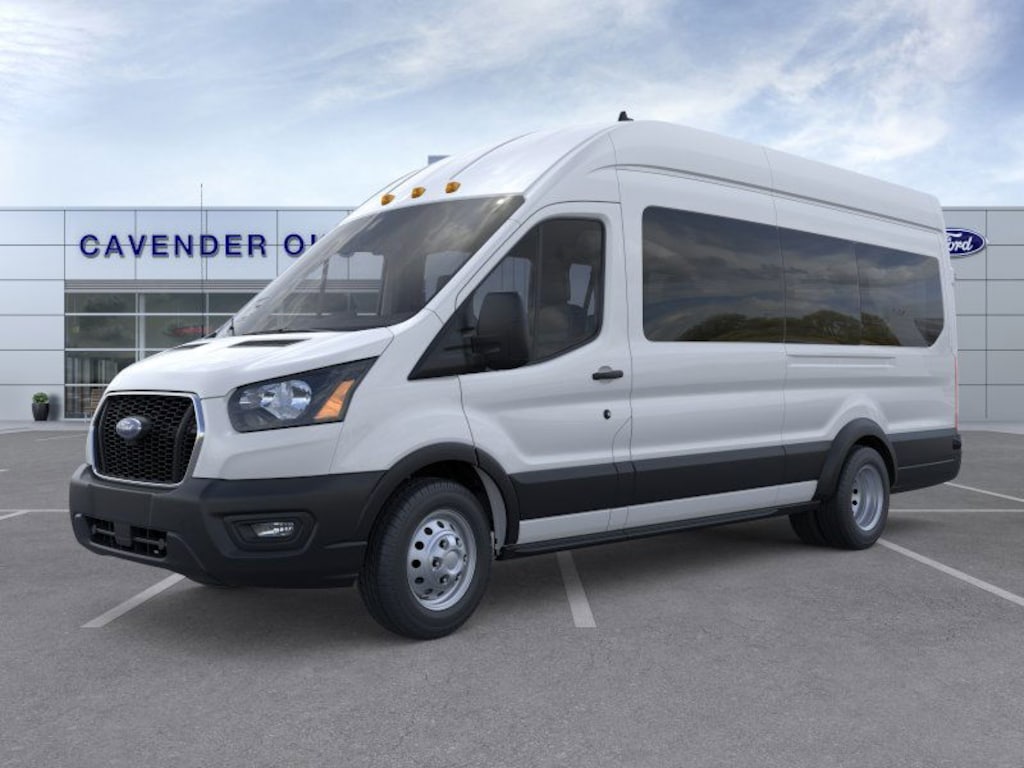 New 2025 Ford Transit Commercial Passenger Van XL Wagon High Roof HD Ext. Van