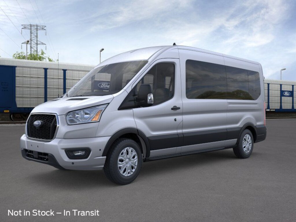 New 2025 Ford Transit Commercial Passenger Van XLT Wagon Medium Roof Van