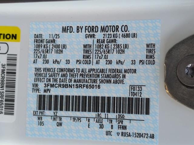 new 2025 Ford Bronco Sport car, priced at $35,847