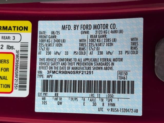 new 2025 Ford Bronco Sport car, priced at $34,338