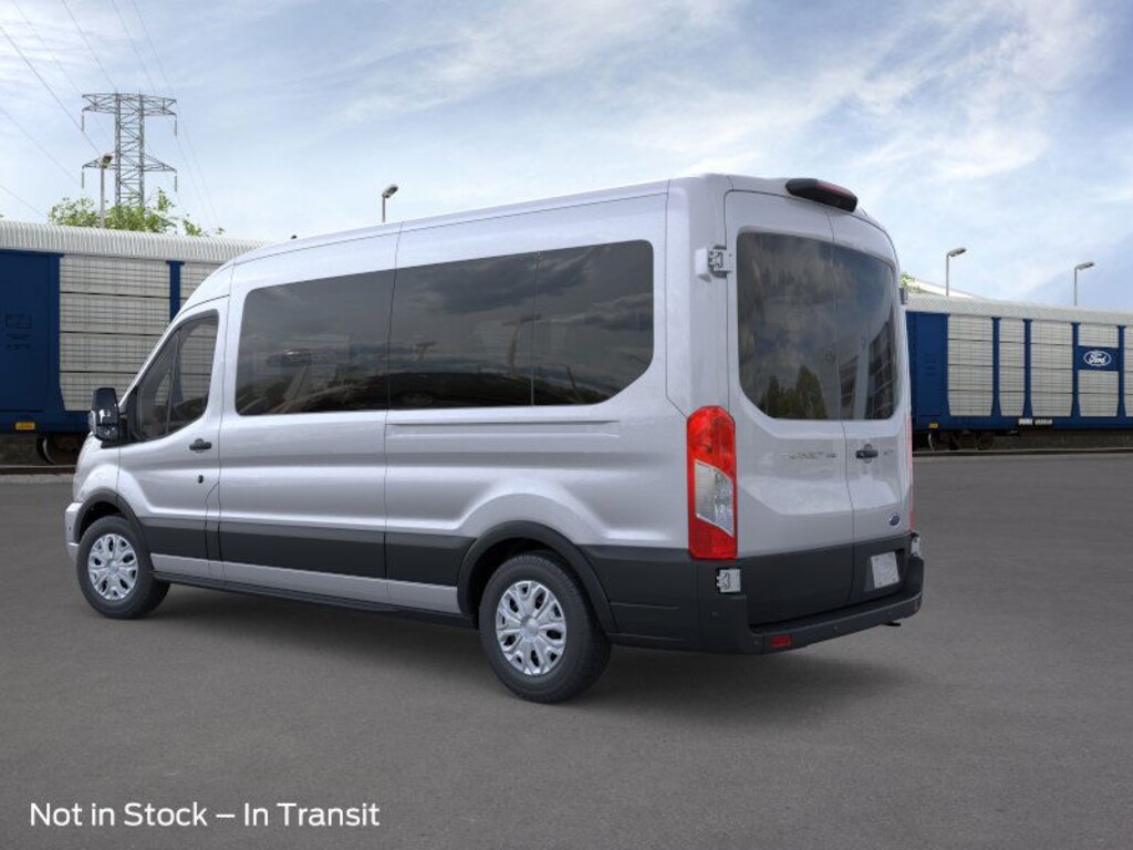 New 2025 Ford Transit Commercial Passenger Van XLT Wagon Medium Roof Van