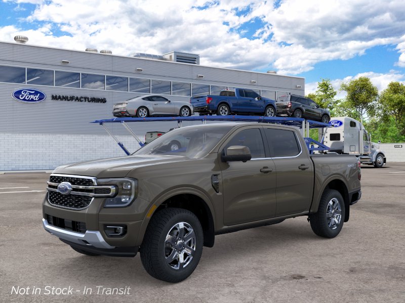 Gray 2026 Ford Ranger Pickup Truck Four-Wheel Drive Automatic