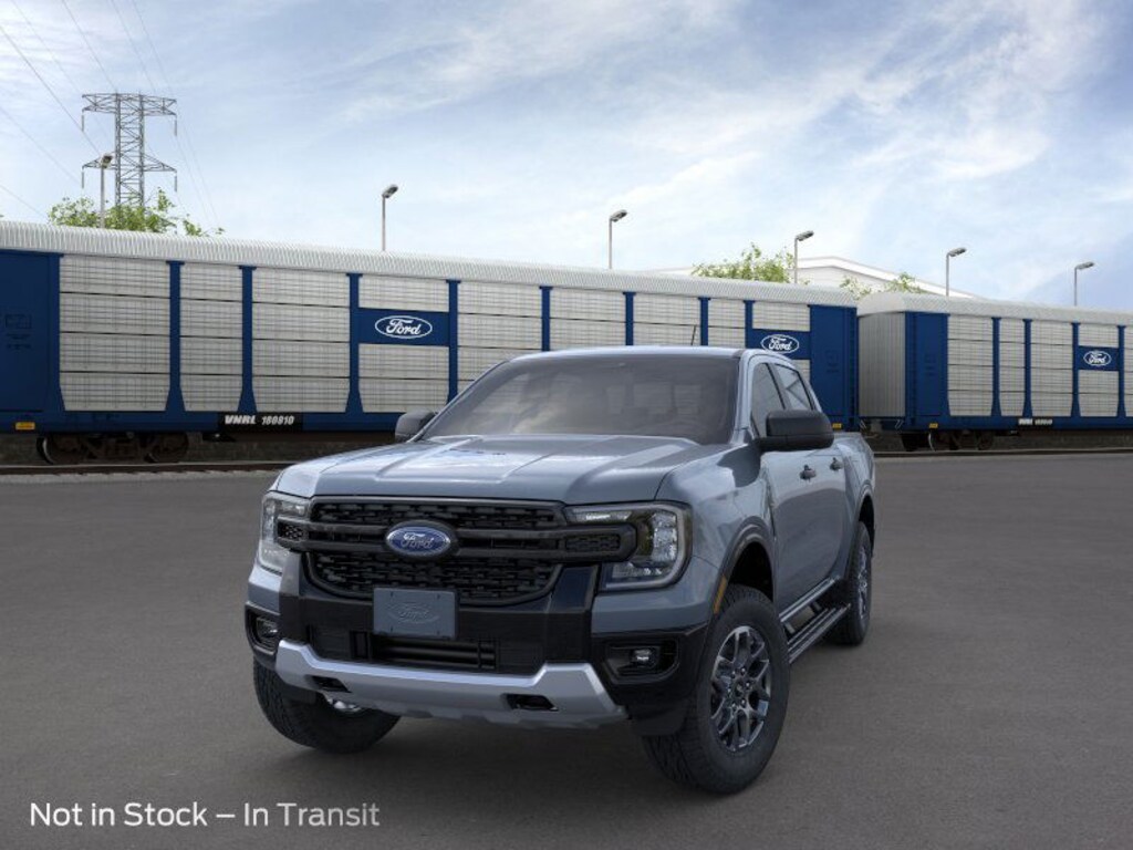 New 2024 Ford Ranger XLT in Azure Gray Metallic TriCoat VIN
