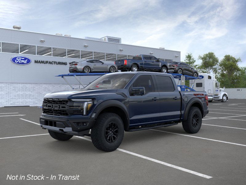 Blue Metallic 2026 Ford F-150 Raptor SuperCrew 4WD Pickup Truck Four-Wheel Drive Automatic
