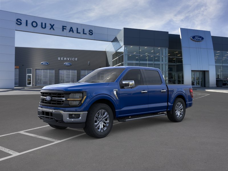 Blue Metallic 2026 Ford F-150 XLT SuperCrew 4WD Pickup Truck Four-Wheel Drive Automatic