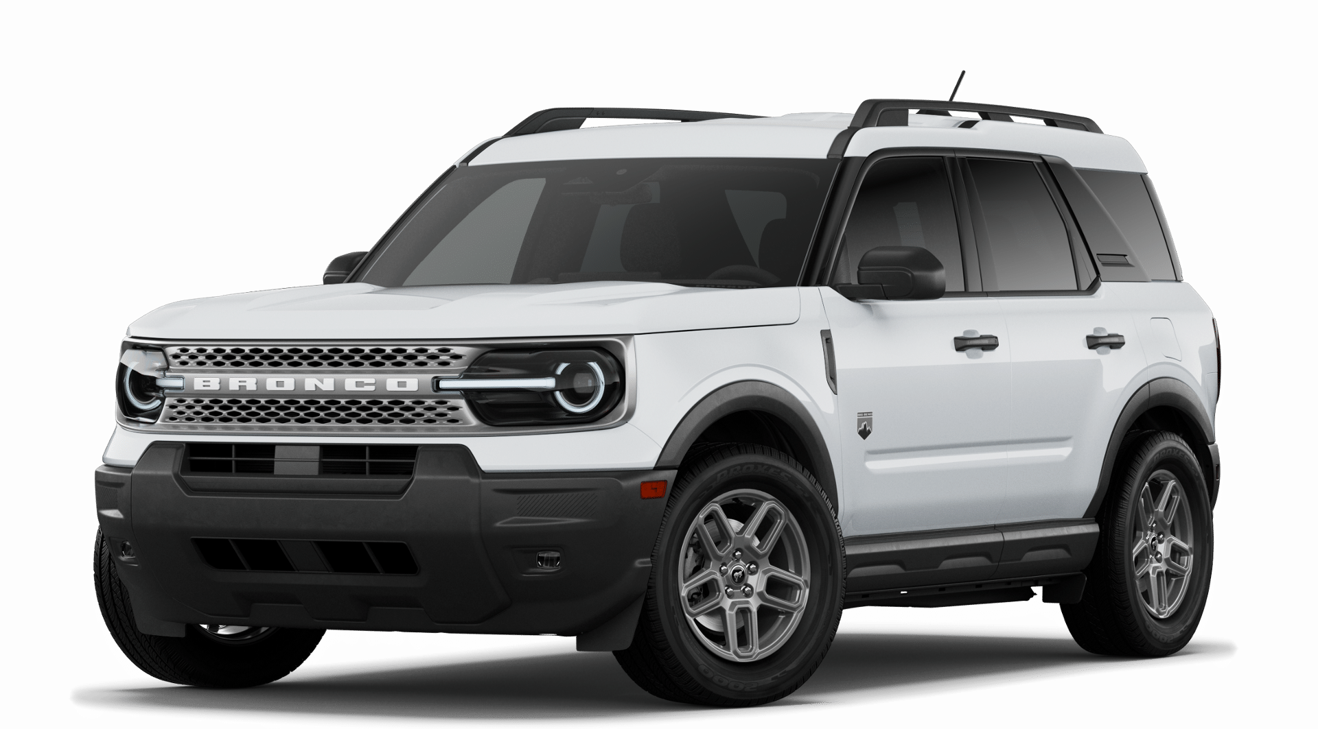 2026 Ford Bronco Sport Big Bend in Oxford White — front three-quarter view