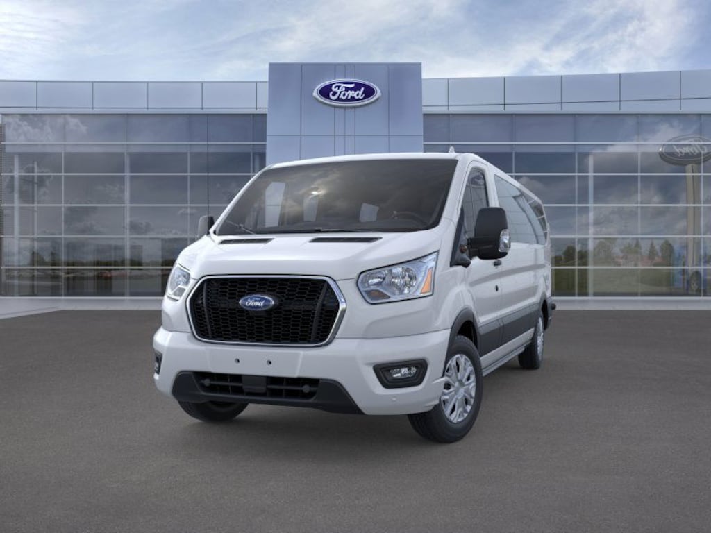 New 2024 Ford Transit Commercial Passenger Van XLT Wagon Low Roof Van
