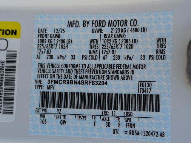 new 2025 Ford Bronco Sport car, priced at $35,762