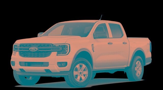 Oxford White 2026 Ford Ranger XL SuperCrew 4WD Pickup Truck Four-Wheel Drive Automatic