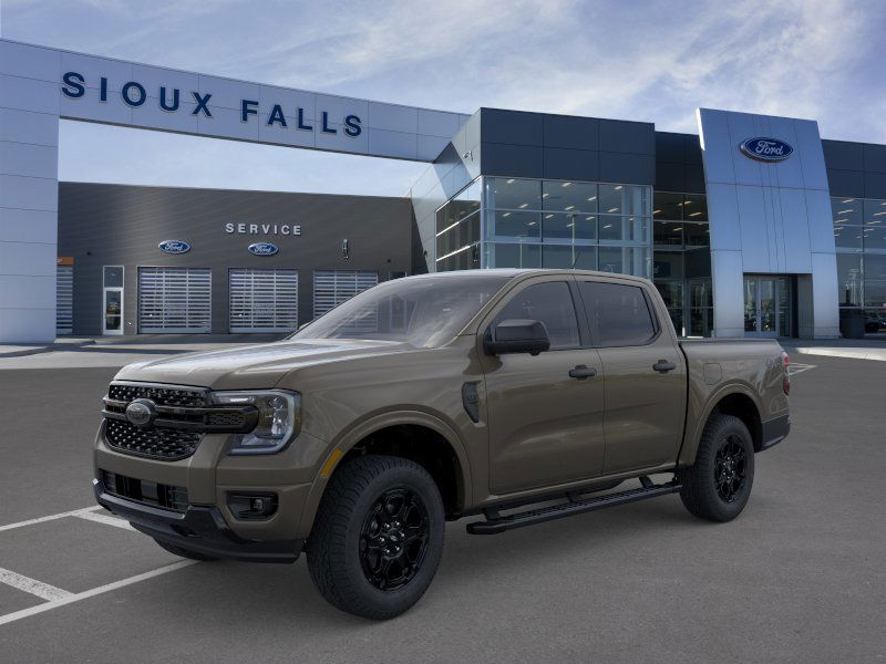 Gray 2026 Ford Ranger XLT SuperCrew 4WD Pickup Truck Four-Wheel Drive Automatic