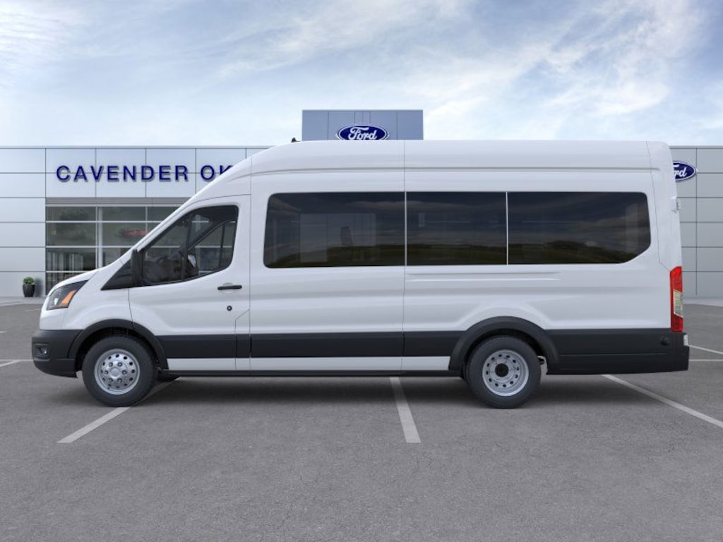New 2025 Ford Transit Commercial Passenger Van XL Wagon High Roof HD Ext. Van
