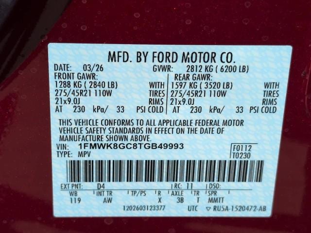 new 2026 Ford Explorer car, priced at $63,480