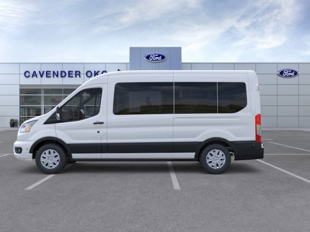 New 2025 Ford Transit Commercial Passenger Van XLT Wagon Medium Roof Van