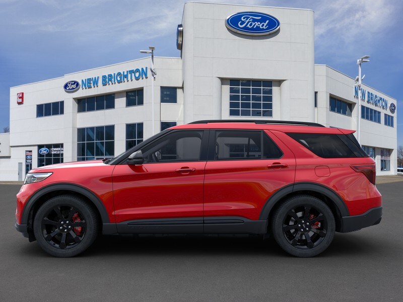 New Rapid Red Metallic Tinted Clearcoat 21 Ford Explorer For Sale At New Brighton Ford Vin 1fm5k8gc6mgb9