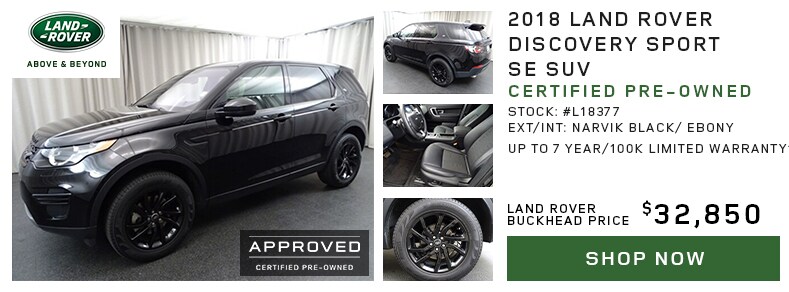 Certified Pre Owned Vehicle Specials Land Rover Buckhead
