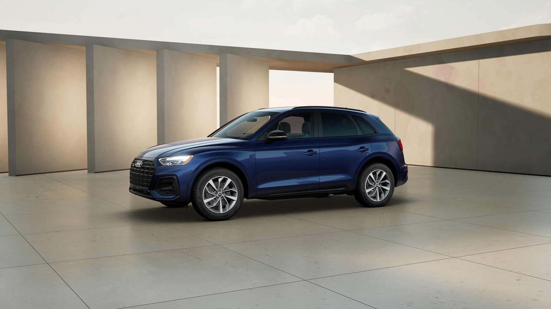 Vue latérale du Audi Q5 2025 2e génération.