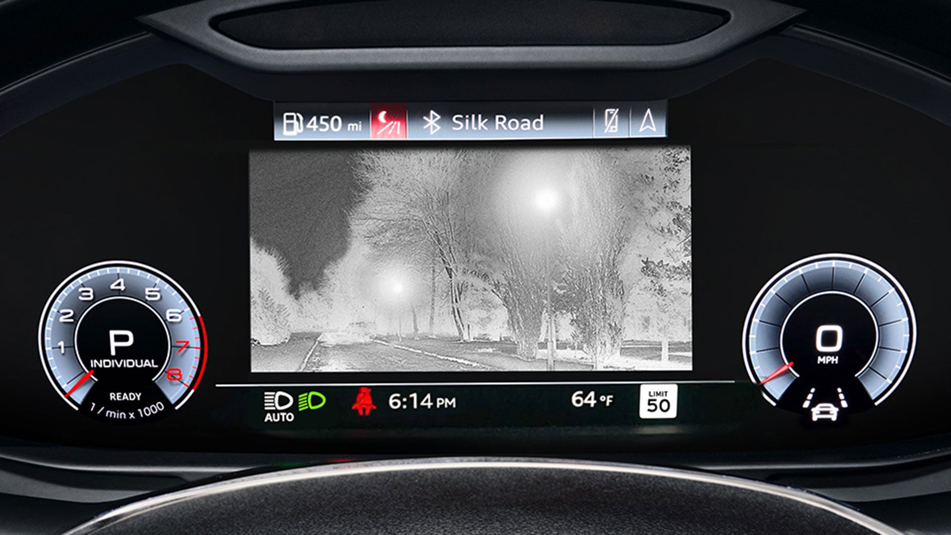 Demonstration of the Audi RS6 2025 driver assistance system.