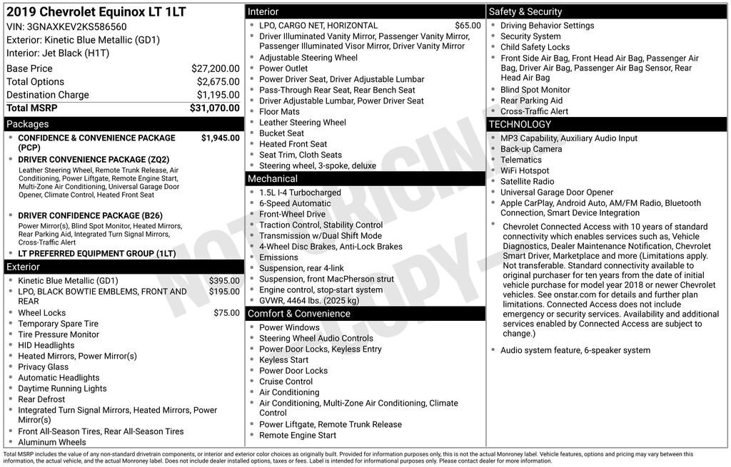 Used 2019 Chevrolet Equinox LT SUV
