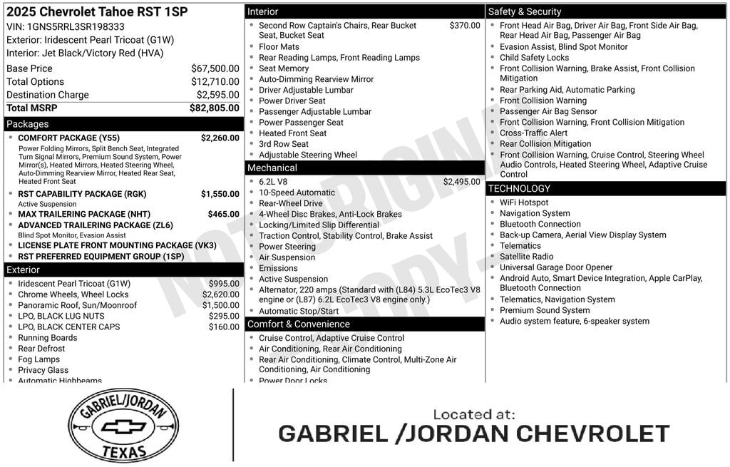 Used 2025 Chevrolet Tahoe RST