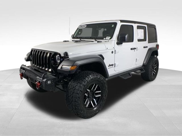 Used 2023 Jeep Wrangler 4-Door Willys Sport with VIN 1C4HJXDM6PW510317 for sale in Duluth, GA