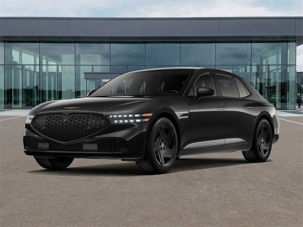 New 2026 Genesis G90 3.5T e-SC Prestige Black Sedan