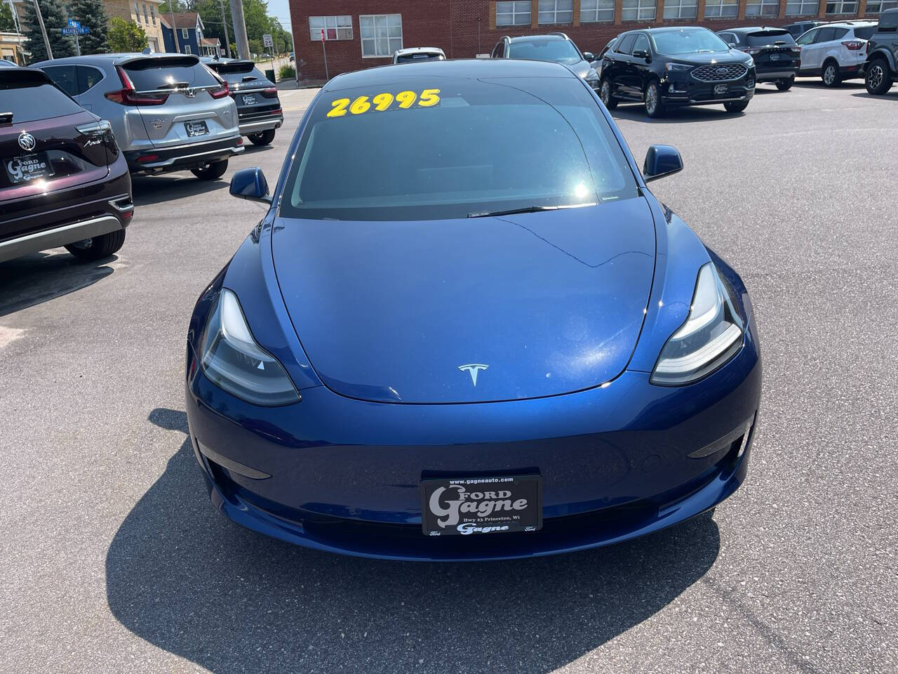 Used 2021 Tesla Model 3 Base with VIN 5YJ3E1EA2MF099739 for sale in Princeton, WI