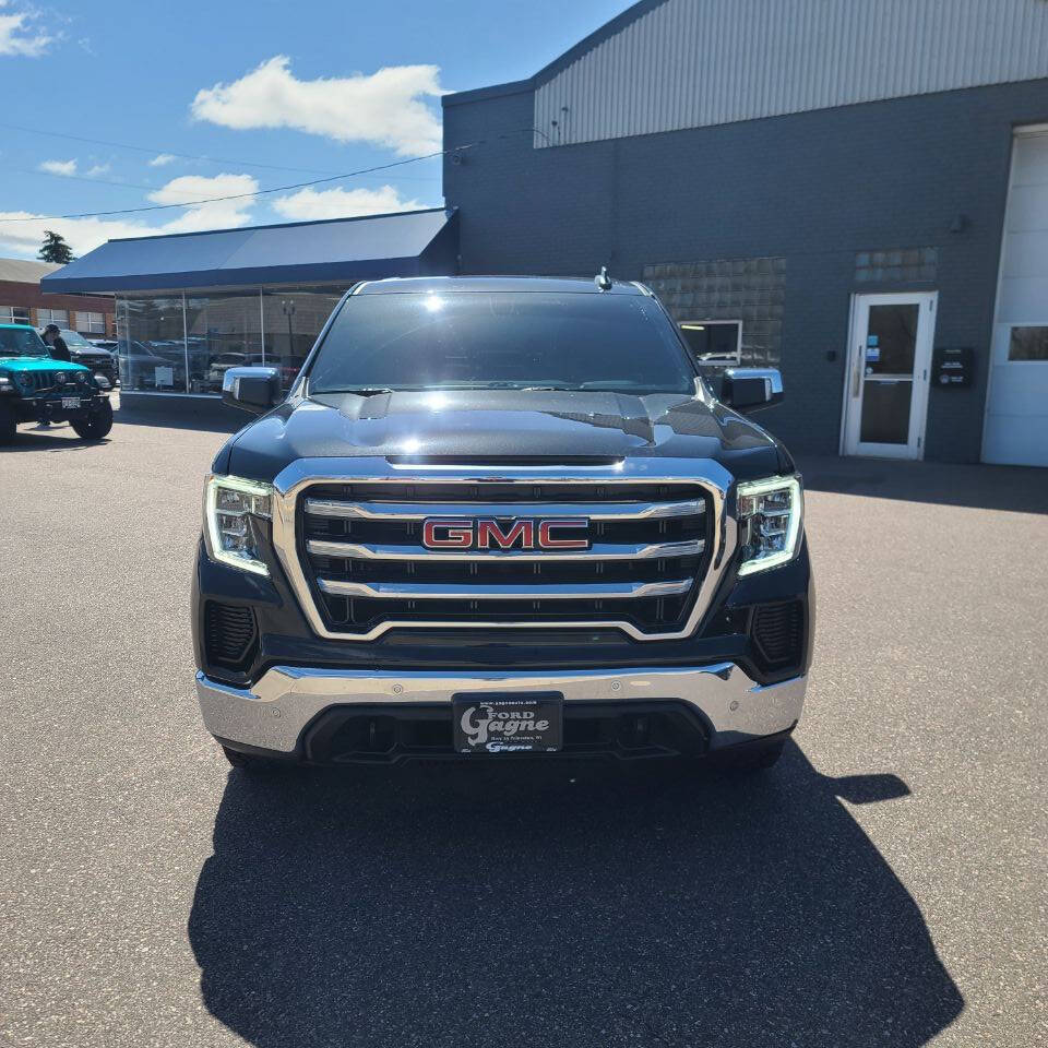 Used 2021 GMC Sierra 1500 SLE with VIN 3GTU9BETXMG249204 for sale in Princeton, WI