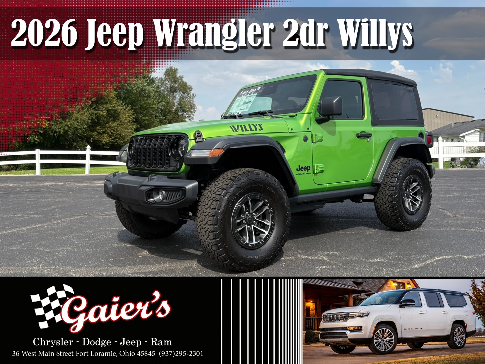 2026 Jeep Wrangler 2-Door Willys