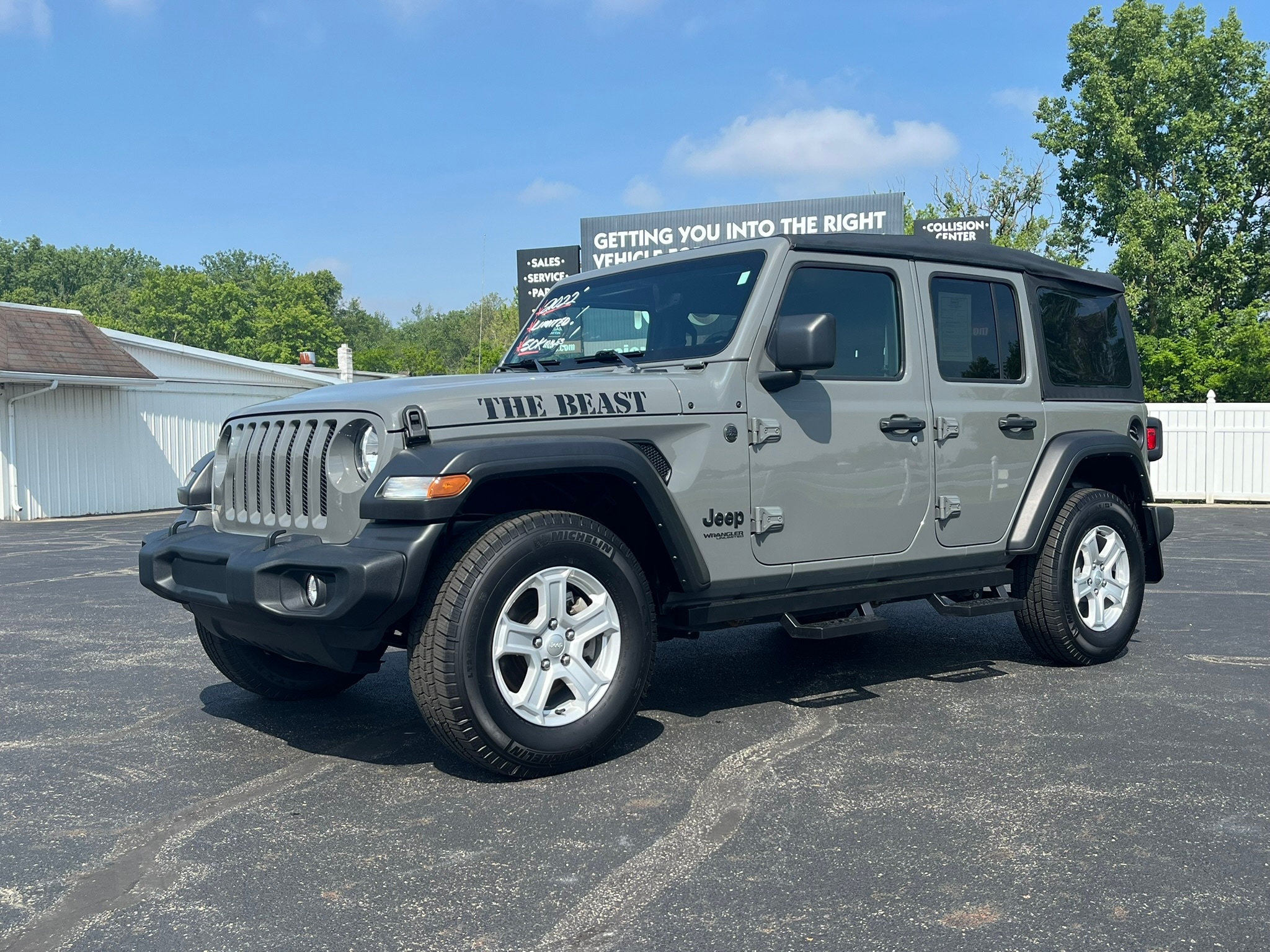 Used 2022 Jeep Wrangler Unlimited Sport S with VIN 1C4HJXDN0NW134347 for sale in Fort Loramie, OH