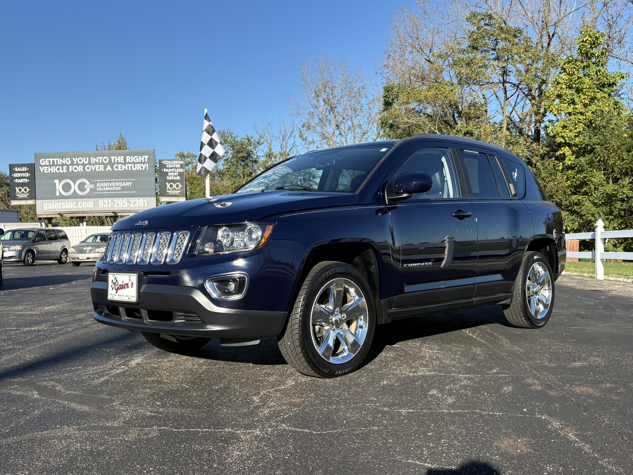 Used 2014 Jeep Compass Limited with VIN 1C4NJDCB9ED608395 for sale in Fort Loramie, OH
