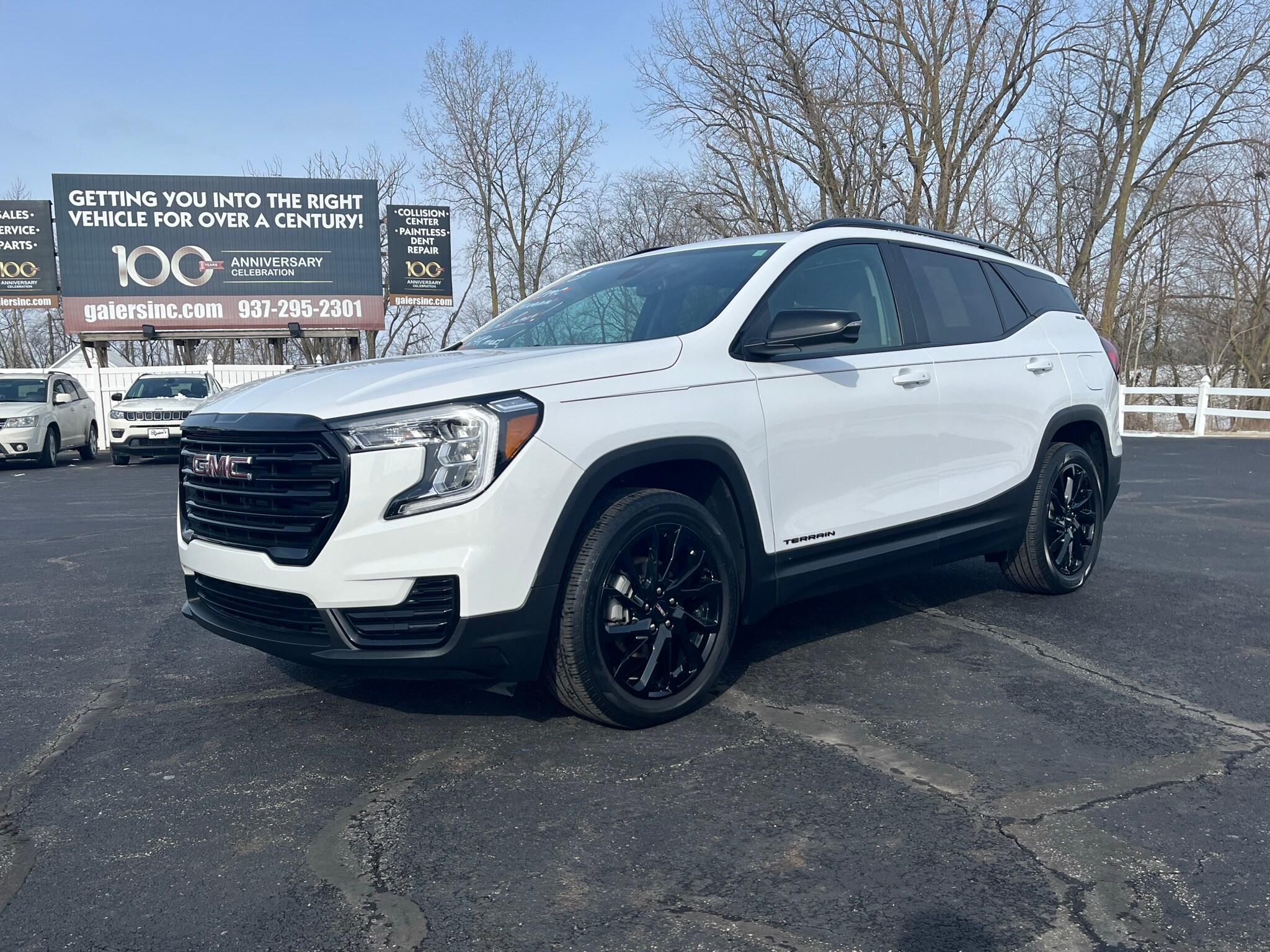 Used 2023 GMC Terrain SLE with VIN 3GKALMEGXPL156329 for sale in Fort Loramie, OH
