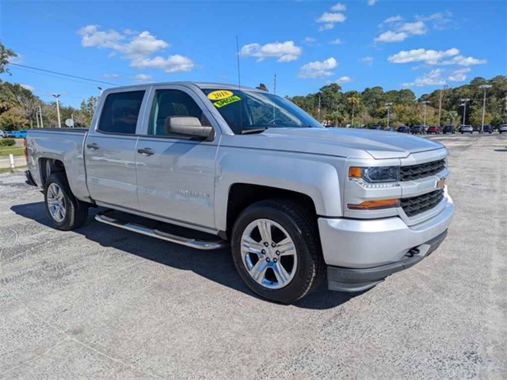 Used 2018 Chevrolet Silverado 1500 Silverado Custom Truck Crew Cab