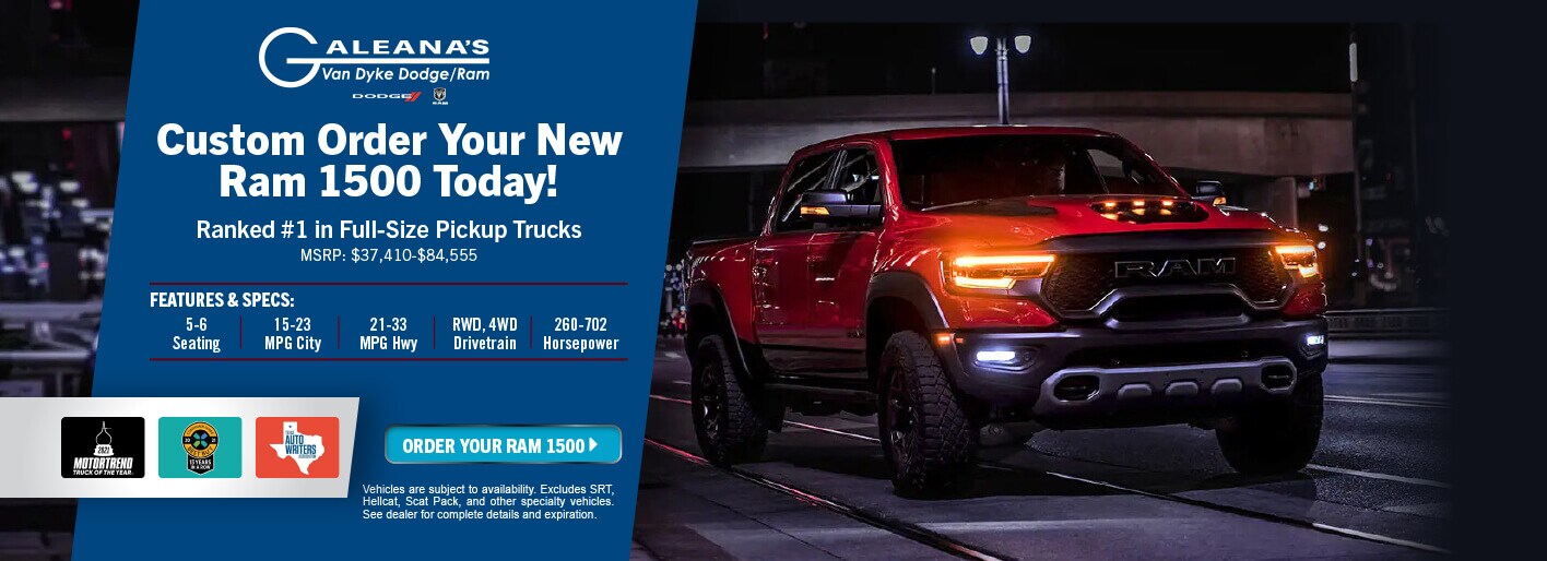 Galeana's Van Dyke Dodge Ram in Warren l Detroit Area