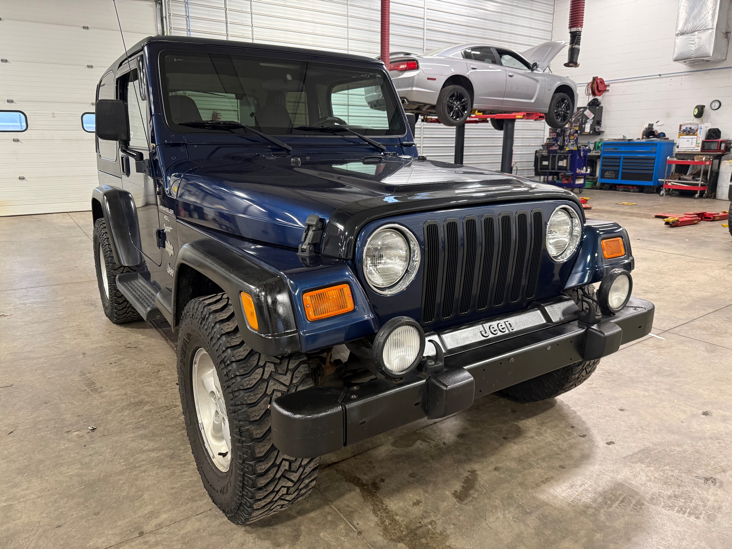 Blue 2001 Jeep Wrangler Sport SUV / Crossover Four-Wheel Drive Automatic
