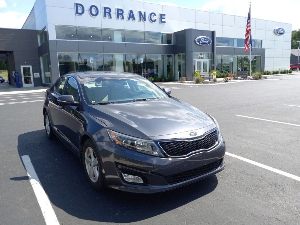 Used 2015 Kia Optima LX with VIN 5XXGM4A79FG439095 for sale in Galesburg, MI