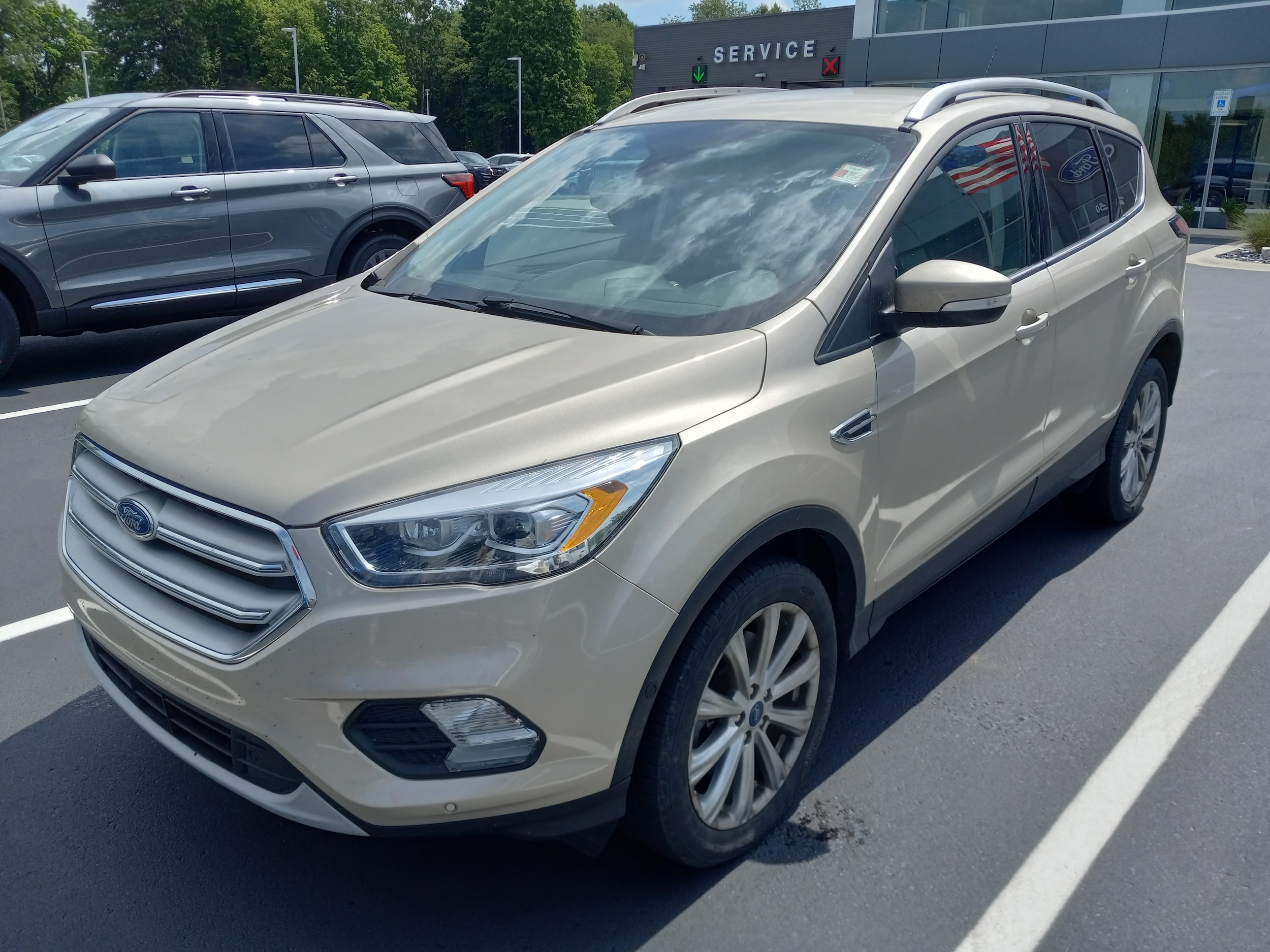 Used 2018 Ford Escape Titanium with VIN 1FMCU9J93JUC75497 for sale in Galesburg, MI