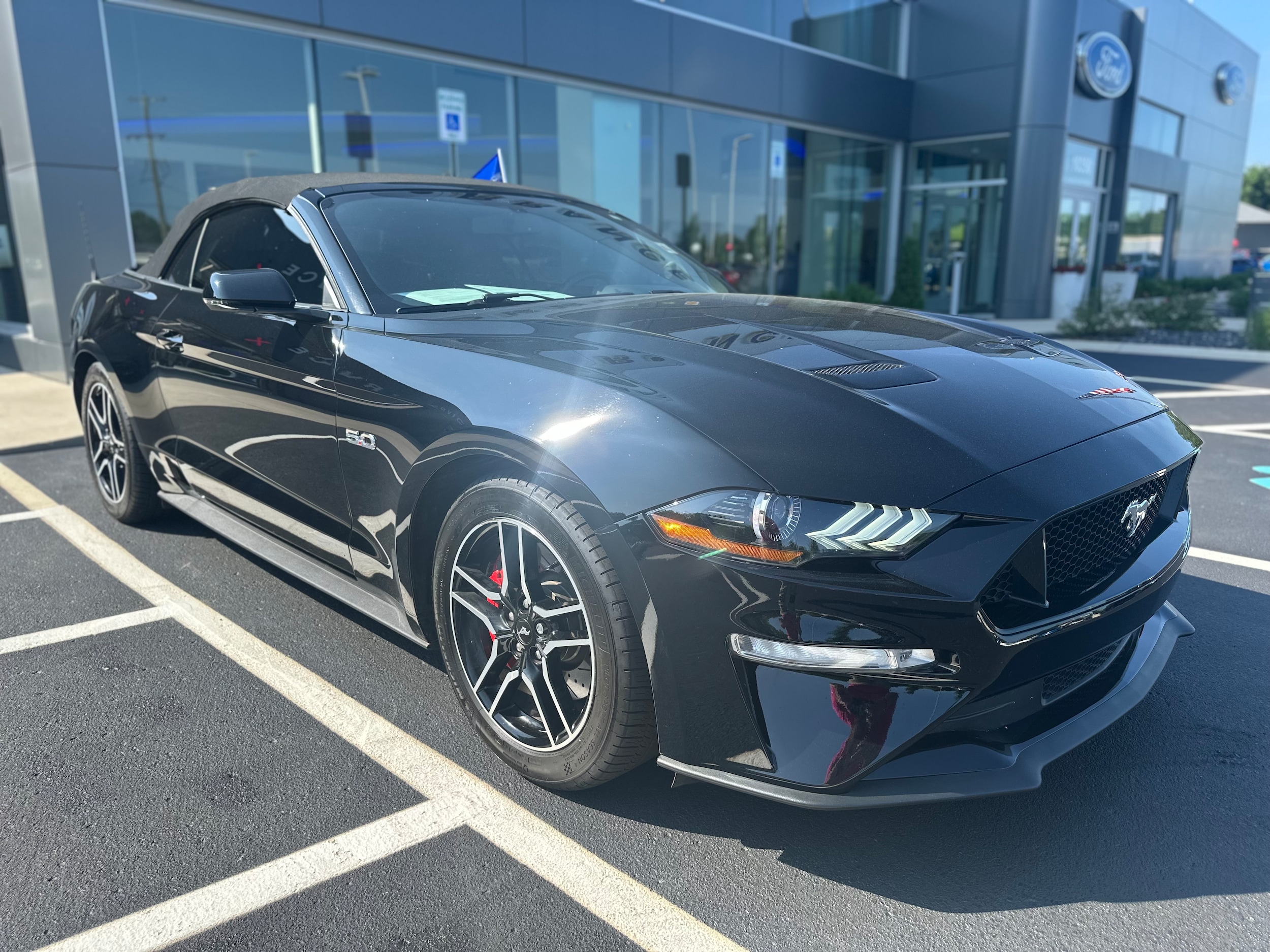 Certified 2019 Ford Mustang GT Premium with VIN 1FATP8FF6K5182897 for sale in Galesburg, MI