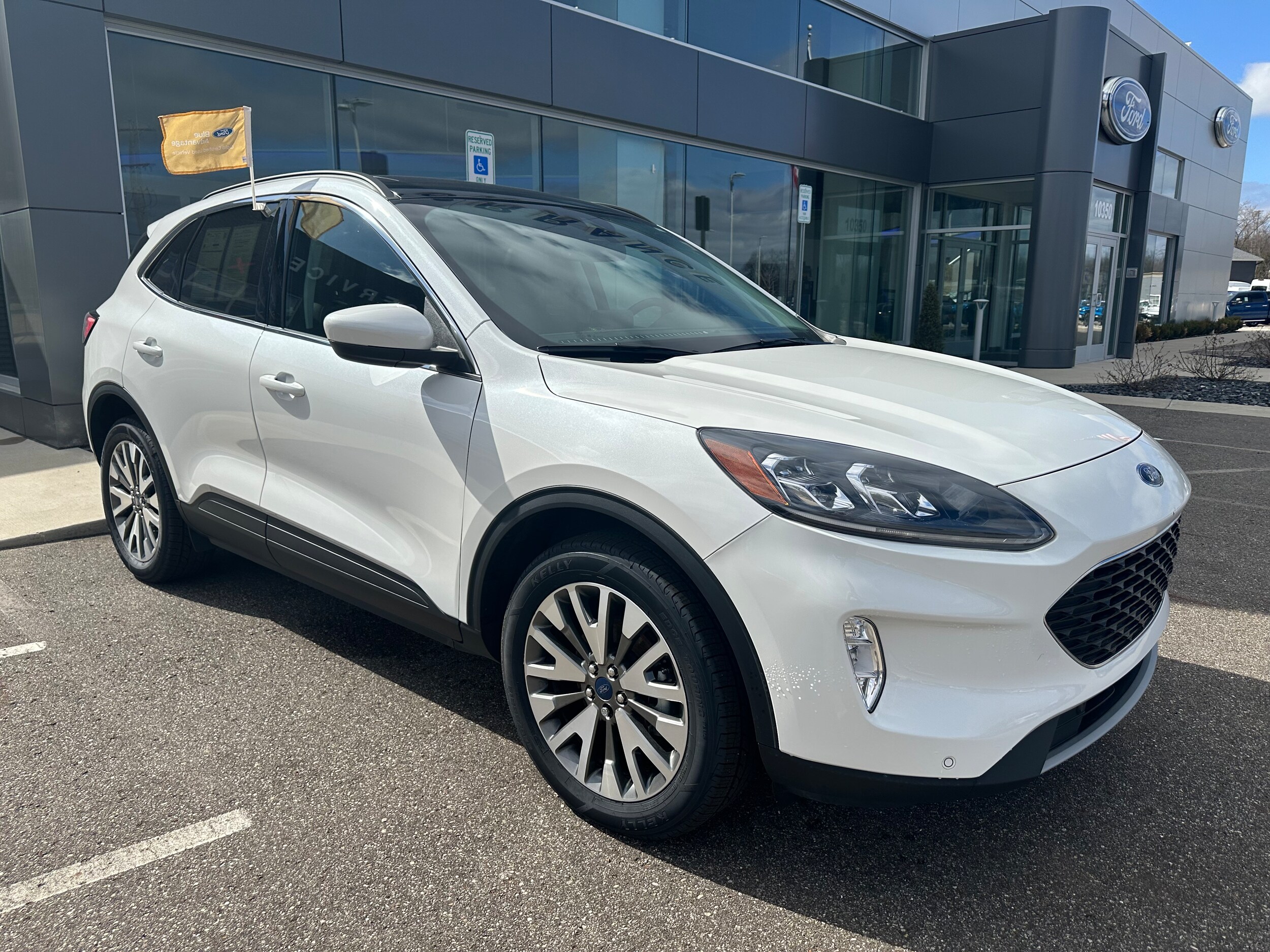 Certified 2022 Ford Escape Titanium with VIN 1FMCU9J90NUA78096 for sale in Galesburg, MI
