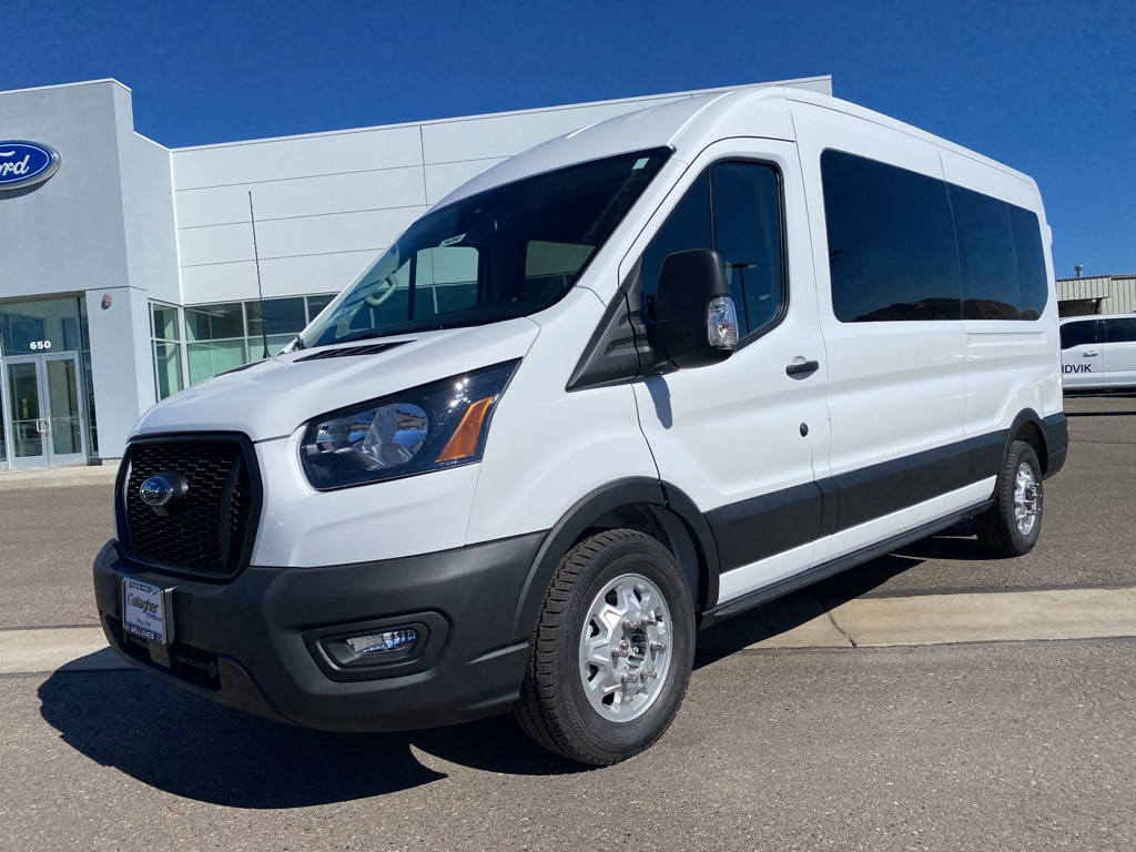 New 2025 Ford Transit Commercial Passenger Van XL Wagon Medium Roof Van