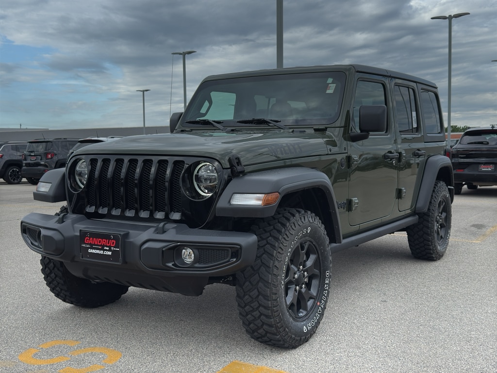 Used 2021 Jeep Wrangler Unlimited Willys with VIN 1C4HJXDGXMW787848 for sale in Green Bay, WI