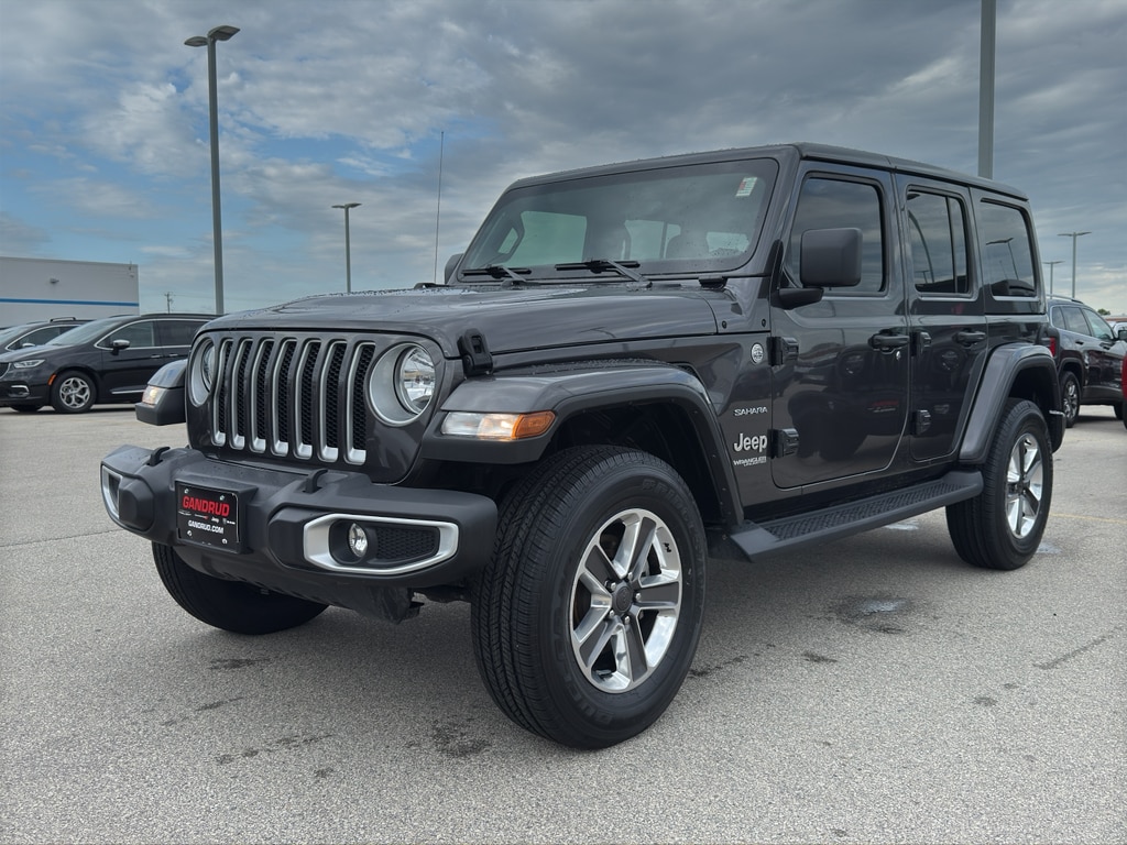Used 2021 Jeep Wrangler Unlimited Sahara with VIN 1C4HJXEN4MW791083 for sale in Green Bay, WI