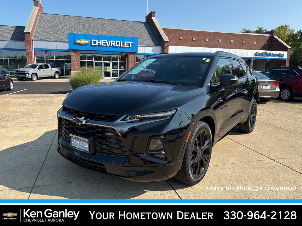 Certified 2022 Chevrolet Blazer RS with VIN 3GNKBKRS2NS148497 for sale in Aurora, OH