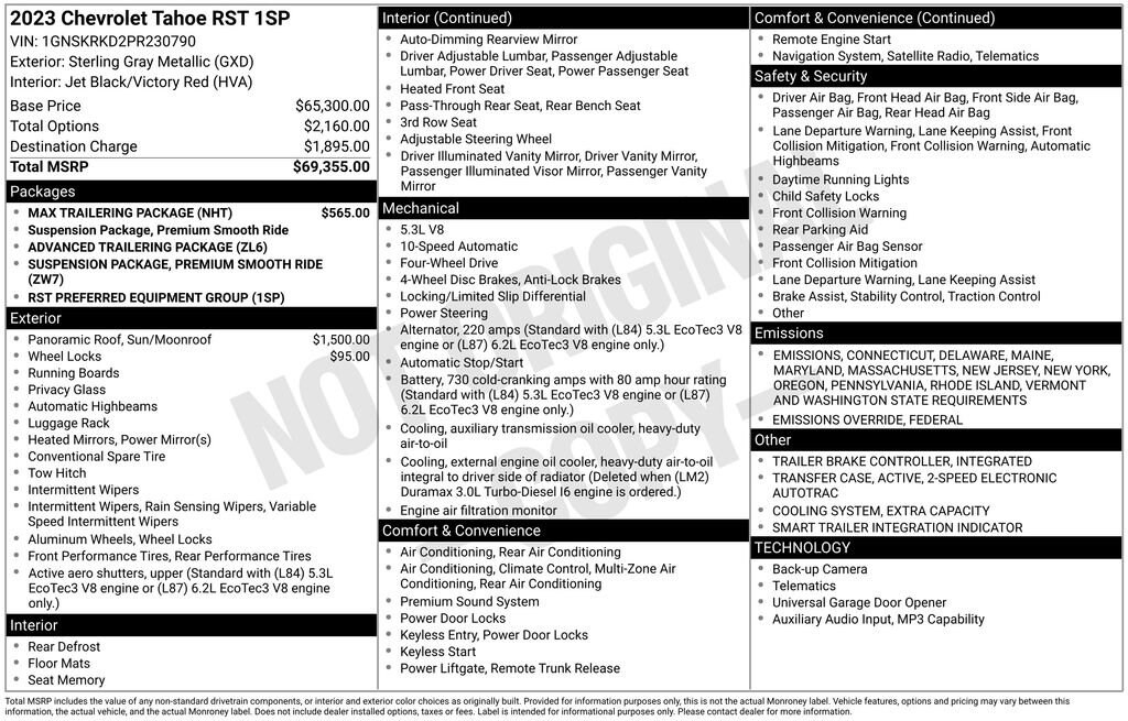 Used 2023 Chevrolet Tahoe RST SUV