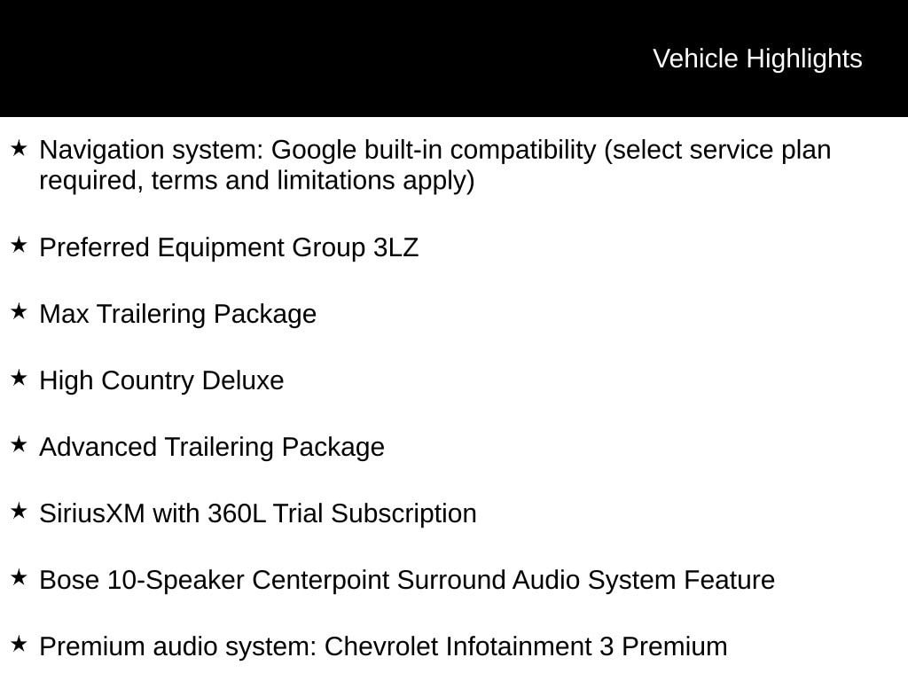 New 2026 Chevrolet Tahoe High Country SUV