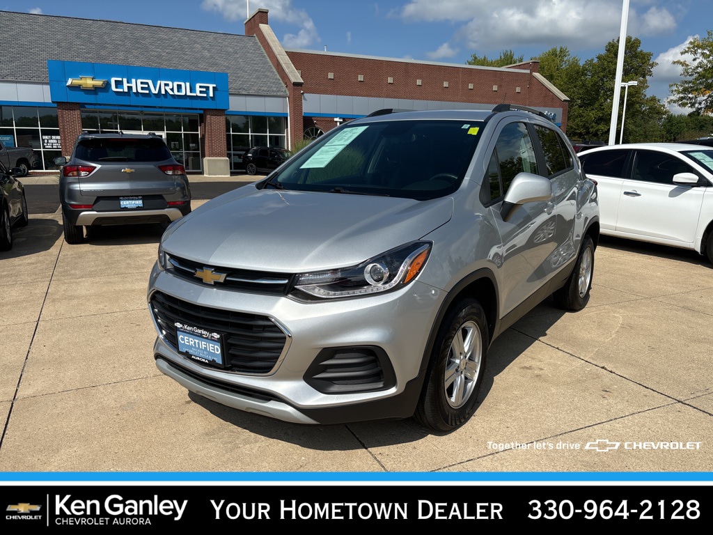 Certified 2021 Chevrolet Trax LT with VIN KL7CJPSM4MB367736 for sale in Aurora, OH